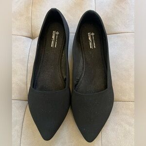 Call It Spring Black Pointed-Toe Women's Flats